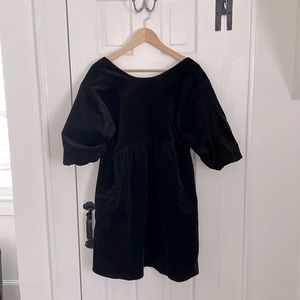 Everlane Black Corduroy Babydoll Dress - Small